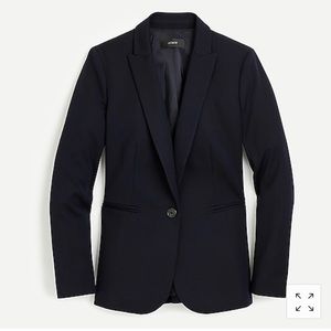 NWT J. Crew Navy Parke Blazer in Bi-Stretch Cotton